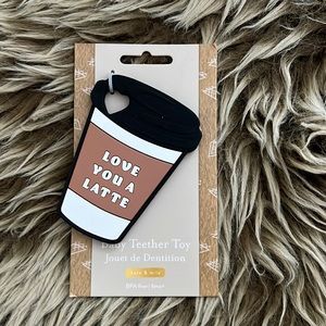 Love you a latte baby teething toy